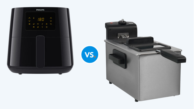 airfryer et poêle opposés