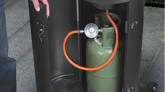 Gasdrukregelaar op gasfles
