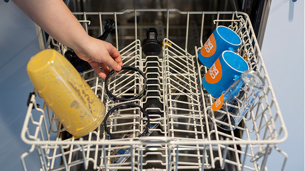 Pitcher in the dishwasher