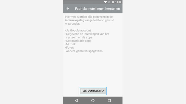 Reset Motorola phone