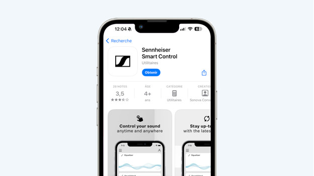 Application Sennheiser Smart Control dans l'app store