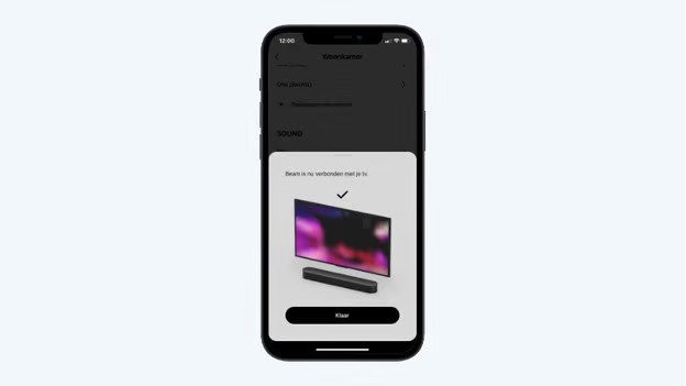Installatie Sonos app voltooid