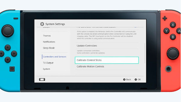 Recalibrer les Joy-Con