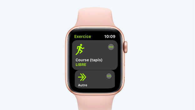 Choisir le bon exercice sur l'Apple Watch