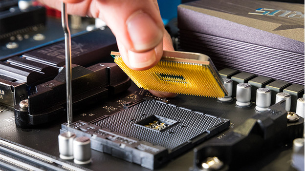 AMD processor in socket van moederbord