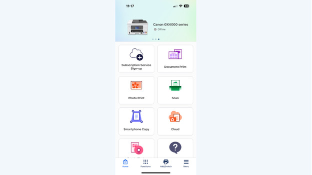 Imprimer avec l'appli