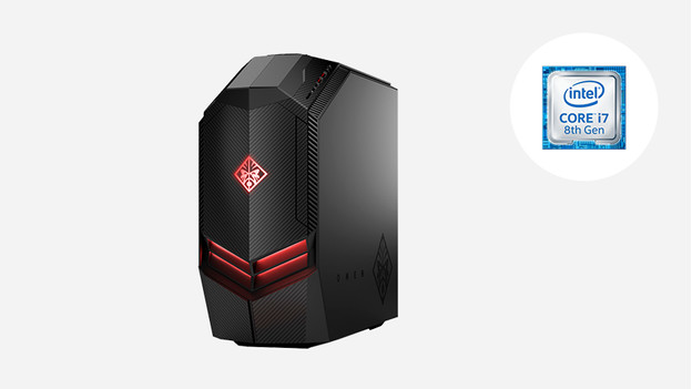 HP Omen pc met Intel Core i7 icoon. 