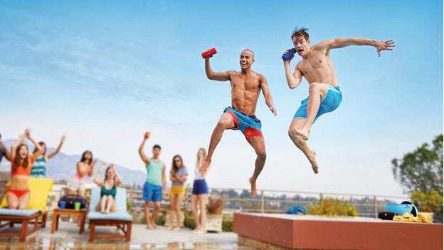 Enceinte à la piscine