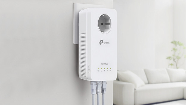 Adaptateur CPL avec 3 connexions réseau