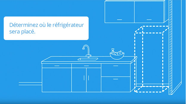 emplacement du frigo