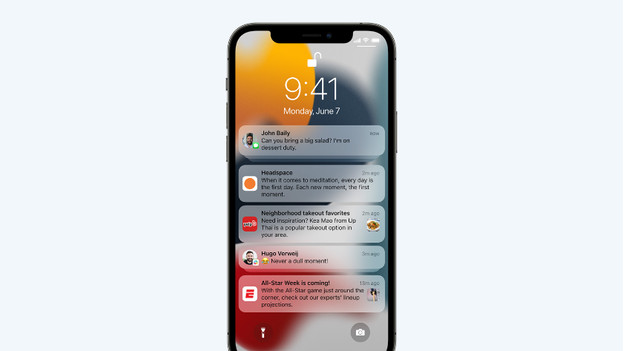 Meldingen iOS 15