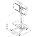 Neomounts PLASMA-M1800E TV Trolley Silver visual supplier