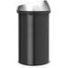 Brabantia Touch Bin 60 Litres Matt Black Anti-traces de Doigts 