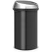 Brabantia Touch Bin 60 Litres Matt Black Anti-traces de Doigts arrière