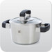 BK Conical Cool Ensemble de 5 casseroles Verre + poêle à frire 24 cm avant