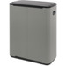 Brabantia Bo Touch Bin 2x 30L Mineral Concrete Grey + Trash Bags (120 units) back