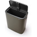 Brabantia Bo Touch Bin 60L Platinum + Trash Bags (120 Units) detail