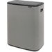 Brabantia Bo Touch Bin 60 Litres Mineral Concrete Grey + Sacs Poubelle (120 pièces) 