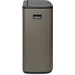 Brabantia Bo Touch Bin 60 Litres Platinum + Sacs Poubelle (120 pièces) côté droit