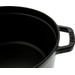 Staub Ronde Stoof-/Braadpan 26 cm Zwart detail