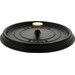 Staub Ronde Stoof-/Braadpan 26 cm Zwart detail