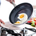 GreenPan Brussels Ceramic Frying Pan Set 20cm + 24cm + 28cm product in use