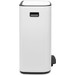 Brabantia Bo Pedal Bin 2 x 30 Litres White + Sacs Poubelle (120 stuks) côté droit