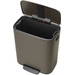 Brabantia Bo Pedal Bin 60L Platinum + Trash Bags (120 units) detail