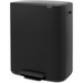 Brabantia Bo Pedal Bin 60L Matte Black 