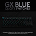 Logitech G PRO GX Blue Clavier Gaming Mécanique AZERTY produit à l'usage