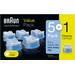 Braun reinigingsvloeistof Clean & Renew cartridges (5+1 stuks) Main Image