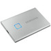 Samsung T7 Touch Portable SSD 2TB Zilver detail