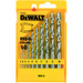 DeWalt 10-piece metal drill set HSS-G Main Image