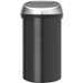 Brabantia Touch Bin 60 Litres Matt Black Anti-traces de Doigts Main Image