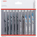 Bosch Professional Set de Lames pour Scie Sauteuse 10 Pièces (universel) Main Image