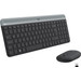 Logitech MK470 Slim Clavier et Souris Sans fil Gris AZERTY Main Image