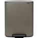 Brabantia Bo Pedal Bin 60L Platinum Main Image