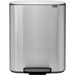 Brabantia Bo Poubelle à Pédale 60 Litres Inox Anti-traces de Doigts Main Image