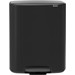 Brabantia Bo Pedal Bin 2x 30L Matte Black Main Image