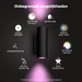 Philips Hue Appear muurlamp White and Color Zwart 5-Pack product in gebruik