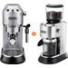 De'Longhi EC685.M Dedica Zilver + Koffiemolen Main Image