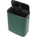 Brabantia Bo Touch Bin 60L Pine Green + Trash Bags (120 units) top