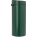 Brabantia Touch Bin 30L Pine Green back