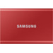 Samsung T7 Portable SSD 1TB Rood bovenkant