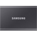 Samsung T7 Portable SSD 4TB Grijs voorkant