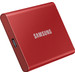 Samsung T7 Portable SSD 2 To Rouge - Lot de 2 