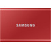 Samsung T7 Portable SSD 2 To Rouge - Lot de 2 avant