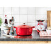 BK Bourgogne Cocotte 24 cm Chili Red produit à l'usage