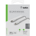 Belkin Câble USB-C vers Lightning 1 m Blanc Nylon 
