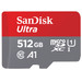 SanDisk MicroSDHC Ultra 512GB 120 MB/s CL10 A1 UHS-1 + SD Ad detail